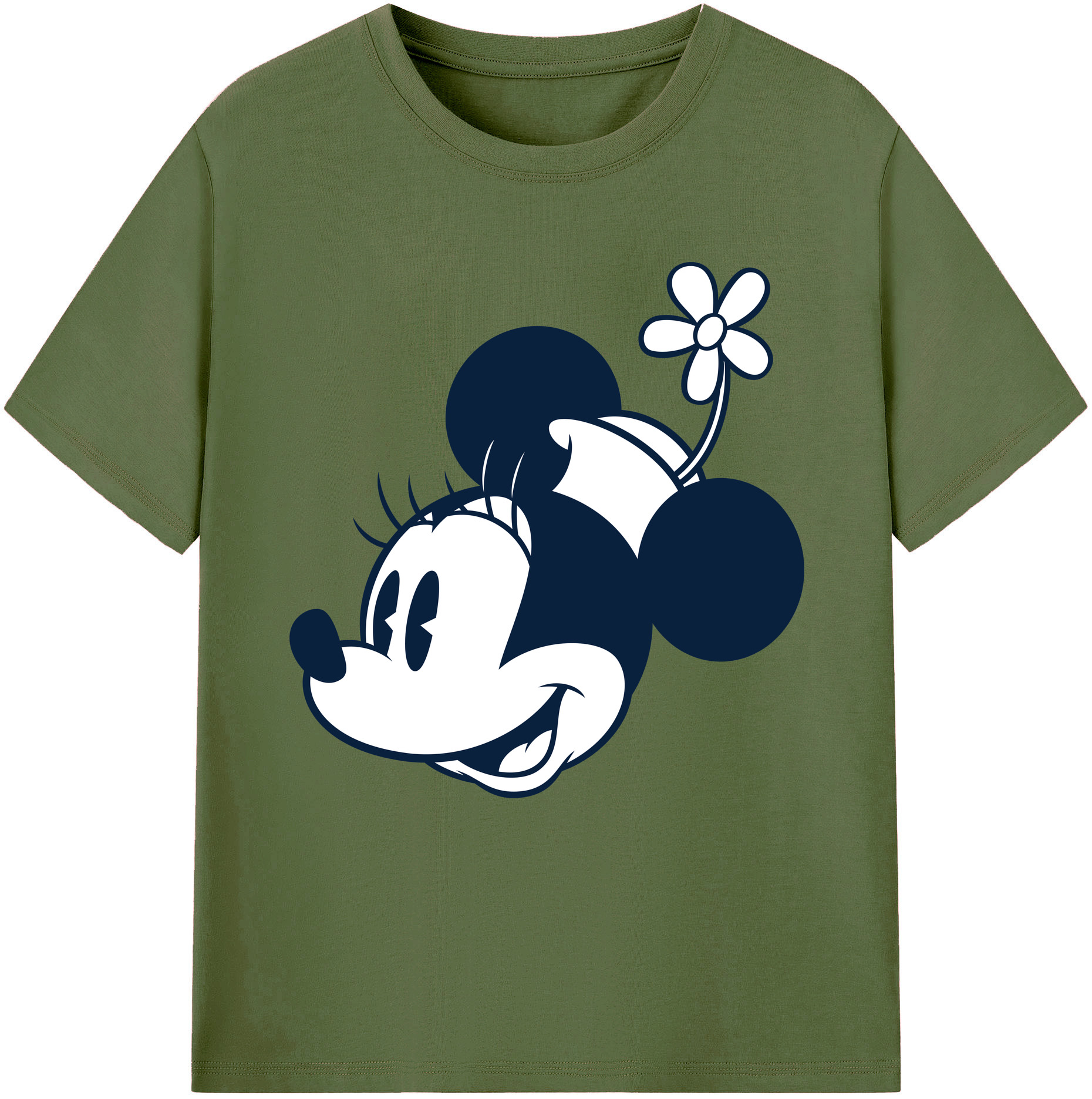 （画像用） ミッキーマウス Mickey Mouse 綿100％半袖Tシャツ（フロントプリント）